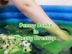I dunked all my clothes in slime and wore them! So clingy and shiny!