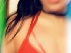 all red everything, krazykaren feelin herself time some music in lingerie