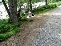 Kinky Maja - Cute Tight PAWG Rides BBC Dildo Out in Public Forest And Has a Squirming Shaking Orgasm