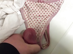 Cumming on nieces panties, after wanking with mother in laws