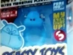 Happy Hippo Blue Vibrating Cock Ring
