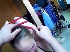 Amateur wife trained in bondage and submission POV style