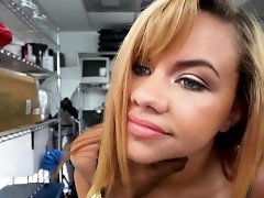 Naughty chick deep throats and takes directors BBC