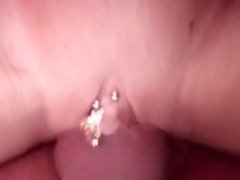 Close up dripping wet pussy fuck with noisy orgasm