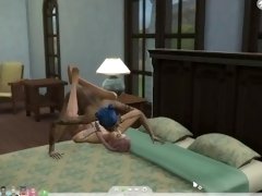 (SIMS 4) Some Girl On Girl Action Before Roommate Interrupts